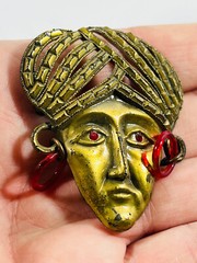 antique 1920’s magic magician mystic fortune telling brooch pin circus