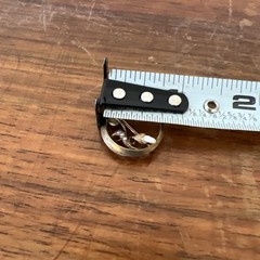 Antique Edwardian Crescent Moon Seed Pearl Pin Pendant Gold Filled