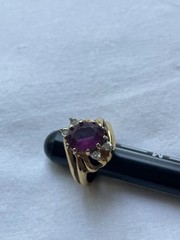 Vintage 17mm size (6.5 in USA) fancy ring 14k gold filled USA made
