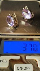 Earrings Silver 875 USSR vintage star Women’s jewelry, gifts, 339