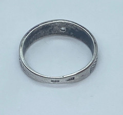 Rings Silver 925 Size 8.25 . Weight 2.86 g. Soviet Vintage Jewelry USSR