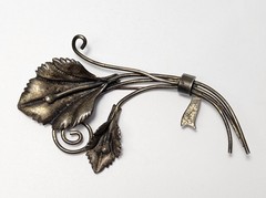 Signed Pegasus Coro 925 Sterling Silver Calla Lily Flower Brooch 3.25″ 13.5g