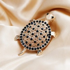 Vintage Cartoon Enamel Brooch Creative Pins Fashion Crystal Animal Badges Gift