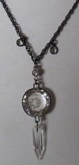 Vintage Crystal Pendant With Chain