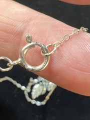 Vintage WM Wheeler 12K and 925 Sterling Pendant Necklace