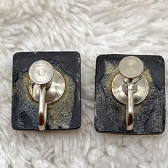 Vintage Toshikane Japan Earrings Oriental Fortune God Screwbacks