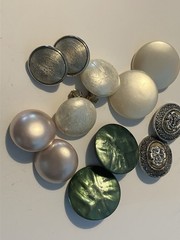 Clip On Earrings 6 Pairs Various Colors