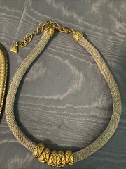 Lot Of 2 Vintage Necklaces Monet liz Claiborne Centipede Style Statement