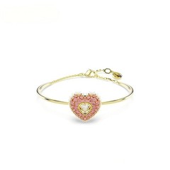 Swarovski Hyperbola bracelet Heart-shaped, rhodium-plated