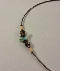 Vintage Shell Fetish Bird and Heishi Bead Choker 1970s – 1990s