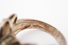 Vintage Sterling Silver 925 Marcasite Ring Size 8.75