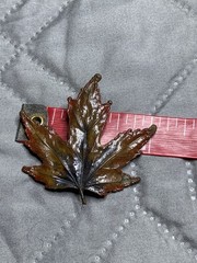 Vintage Brooch Pin Maple Leaf Copper Jewelry lot x