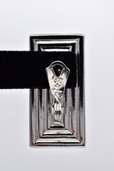 YSL Yves Saint Laurent Red Resin Silver Tone Pierced Earrings Vintage Flaw BinBF