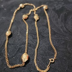 Vintage Gold Tone Necklace 29 Inches As Pictured -VM87