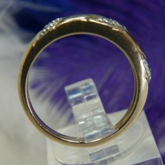 Vermeil & 0.925 Sterling Silver band estate dainty ESTATE Ring size 6