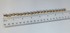 Sterling Ruby Open Heart Tennis Bracelet gold vermeil two tone Ross Simons