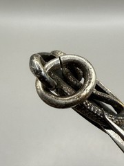 Antique Victorian Sterling Silver Snake Serpent Dendritic Agate Pendant