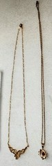 Vintage Costume Jewelry Lot Gold Tone Rhinestone Pearl Earrings Necklaces