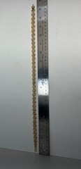 Vtg Christian Dior Gold Plated Fancy Link Chunky Chain Choker 17.75” L x .5″ W