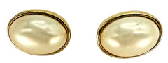 Vintage 1970/80s Clip On Earrings, 4 Pair, Gold-tone, used (DD1)