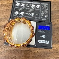 Old Amber Bracelet Vintage Natural BALTIC AMBER Cognac Beads 41.6g