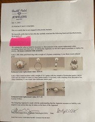 70s Vintage 18K White Gold Floral 8mm pearl Ring – Beautiful and Unique! Sz 4.5