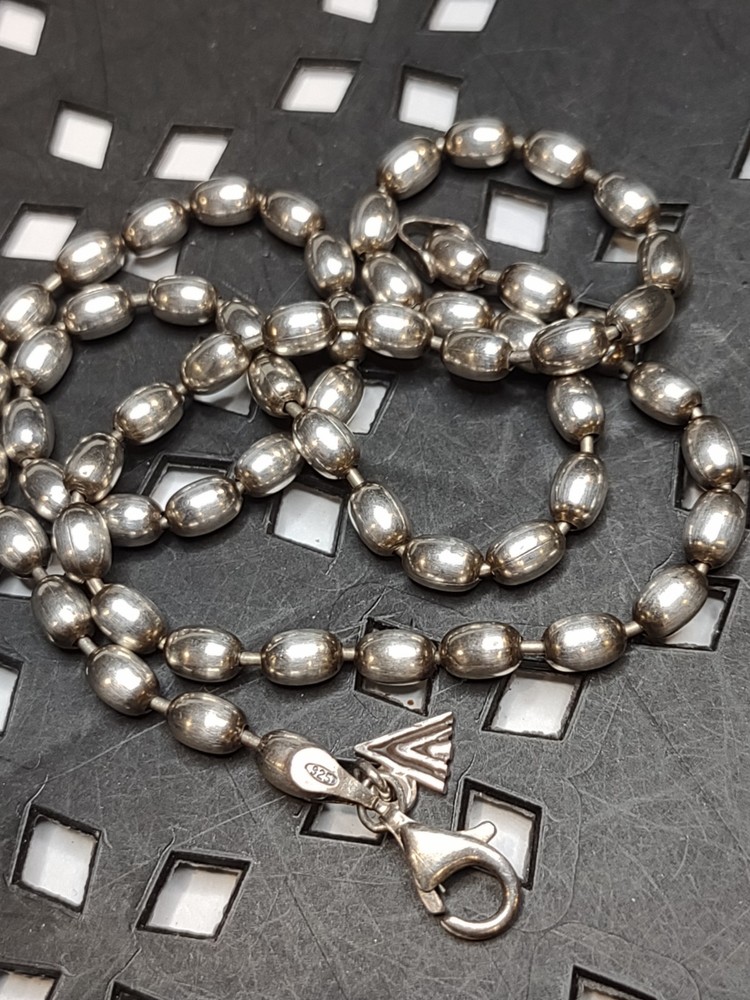 18 Inch Silpada Sterling Silver Bead Necklace