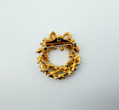 JJ Signed Christmas Holiday Brooches Gold & Silver Tone Jonette Jewelry Lot of 3