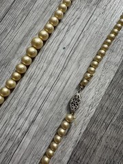 Vintage Valencia Elgin American Faux Pearl Necklace Set 4 Strands w/ Box 1950s