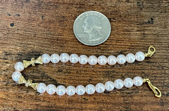 Lot 16 Vintage Now Simulated Faux Pearl Bracelets 2 Napier 1 Coro 2 Patented