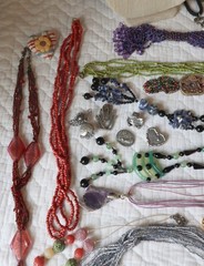 Variety Jewelry 30+ piece Lot, 3+ Lbs, all wearable plus extra pieces for crafts