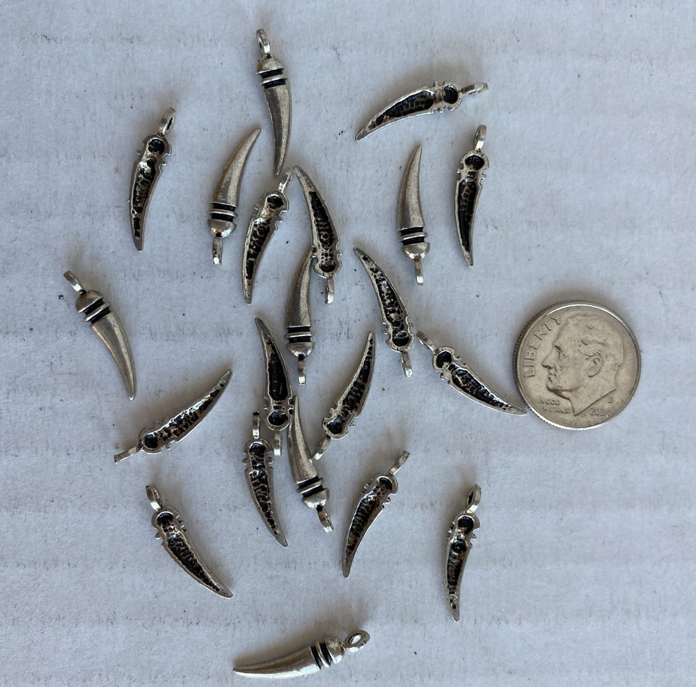 CHARM BEAD LOT STERLING SILVER 925 9.6 GRAMS