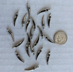 CHARM BEAD LOT STERLING SILVER 925 9.6 GRAMS