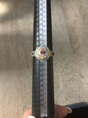 Antique Art Deco Lab Created Diamond Ring New