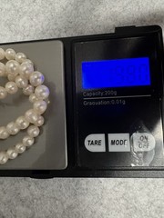 VTG 6mm Genuine Cultured Pearl Necklace 15” 19.8g