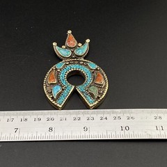 Old Ethnic Unique Horseshoe Design Tibetan Handmade Outstanding Beautful Pendant