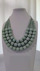 Vintage Retro Necklaces Set Of Multi Color Shell Beads Lucite Resin Acrylic LT43