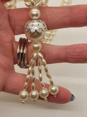 Vintage Lot of 4 Faux Pearl Necklaces Gold Tone Rice Pearls Mixed Lot