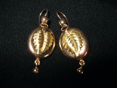 Vintage Gold Earrings 14K (583) and 18K (750) Made in Former USSR Weight 5.9g