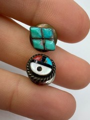 Vintage Southwest Native American Lapel Hat Tack Pins Lot of 2 Unisex