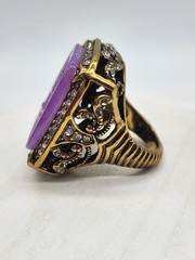 Retired Vintage Heidi Daus Dynasty Bangle Bracelet and Ring Set