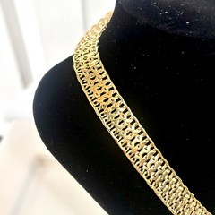 NWT Vintage 1960’s Monet Gold Plated Necklace Signed Original Vintage Price Tag