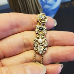 Boxed Victorian Revival Vintage 7″ Charm Bracelet in JTV Gift Box