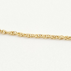 Barrel Pearl Neutral Tone Gold Plated Station Necklace Vtg Korea 24 Inch w Tag