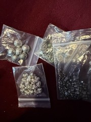 Huge Lot Vtg RHINE / CRYSTAL Gem Jewelry WEAR Repair ARTS & Crafts