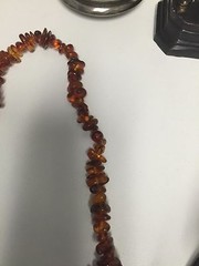Antique Butterscotch Egg Yolk Baltic Amber Necklace with inclusions 81g