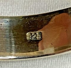 Vintage Sterling Silver Spinner Ring Wedding Band Size 14 NOS 8g