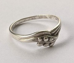 Vintage ring sterling silver 925 Size 9.5 Weight 2.46 g. Ukrainian jewelry.