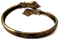 Gorgeous European Hallmarked Victorian Silver Snake Bracelet