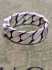GUCCI Interlocking G Enamel Ring 12 No.